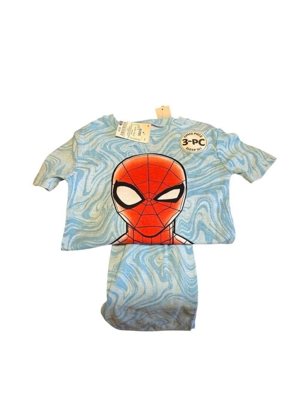 Blue and Red Pajama Sets with Spider-Man Design